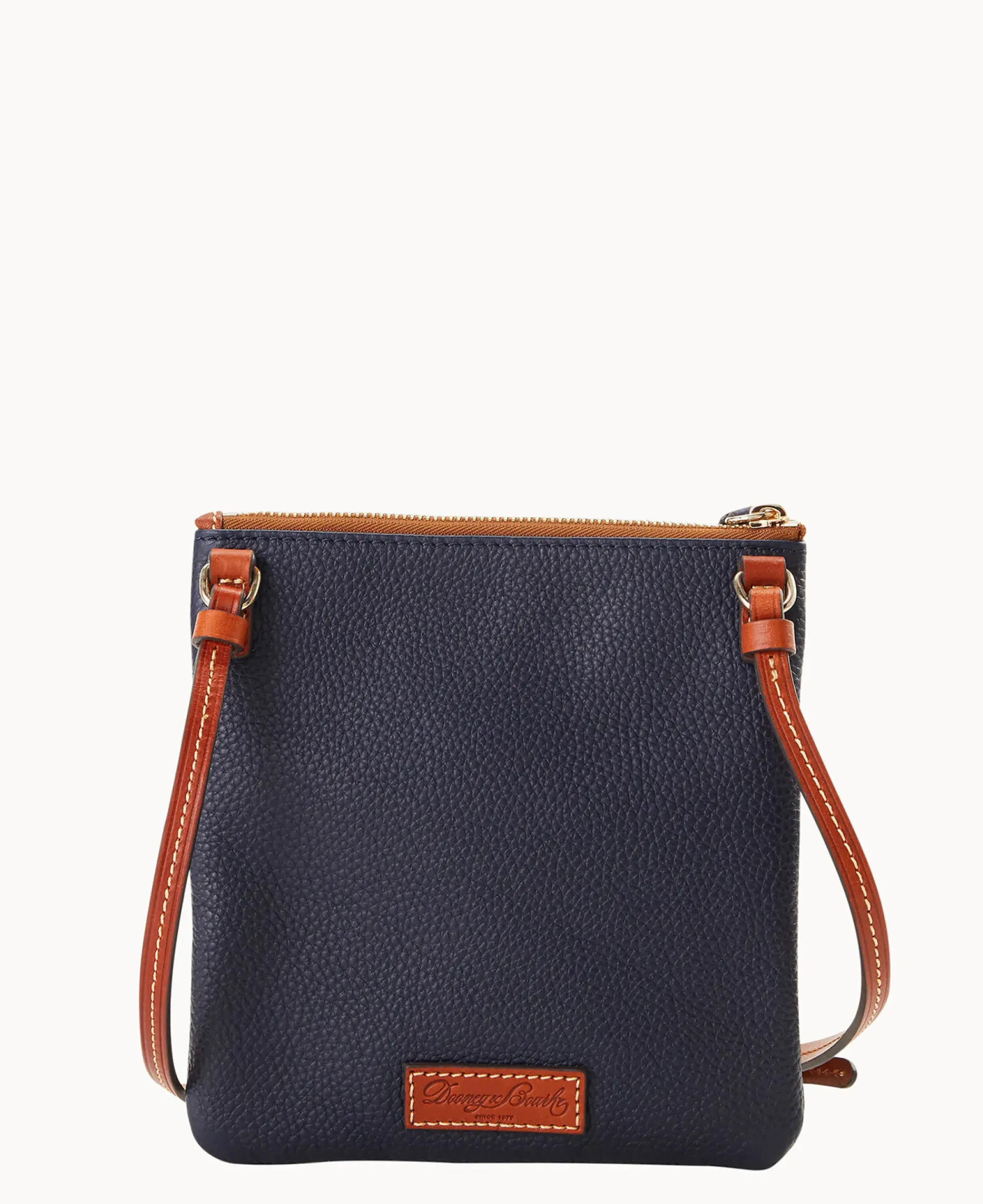 Dooney & Bourke Game Day Ready|Pebbled Leather<MLB Triple Zip Crossbody Guardians