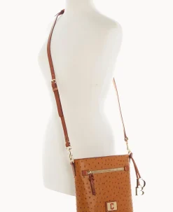 Dooney & Bourke Game Day Ready|Exotic Leather<MLB Zip Crossbody Guardians