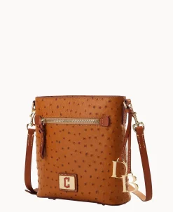 Dooney & Bourke Game Day Ready|Exotic Leather<MLB Zip Crossbody Guardians