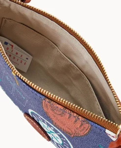 Dooney & Bourke Game Day Ready|Printed Fabric<MLB Top Zip Crossbody Mariners