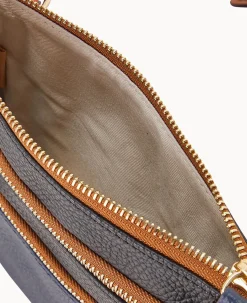 Dooney & Bourke Game Day Ready|Printed Fabric<MLB Triple Zip Crossbody Mariners