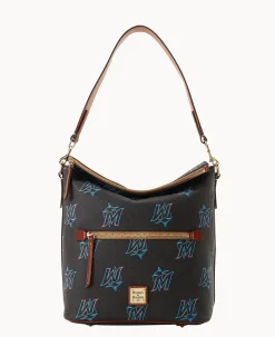 Dooney & Bourke Game Day Ready|Printed Fabric<MLB Large Sac Marlins