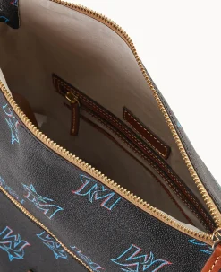 Dooney & Bourke Game Day Ready|Printed Fabric<MLB Large Sac Marlins