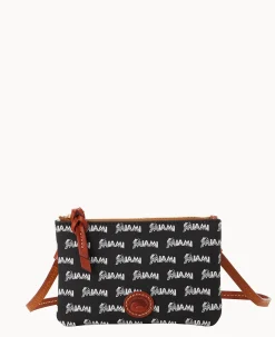 Dooney & Bourke Game Day Ready|Printed Fabric<MLB Top Zip Crossbody Marlins