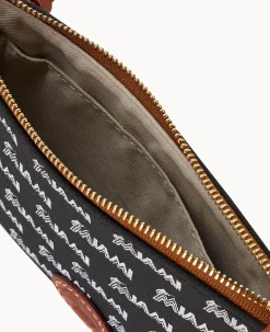 Dooney & Bourke Game Day Ready|Printed Fabric<MLB Top Zip Crossbody Marlins