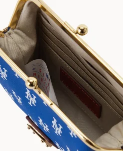 Dooney & Bourke Clutches|Wallets<MLB Large Framed Purse Mets