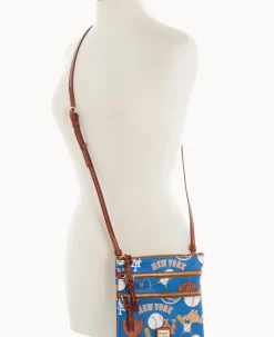 Dooney & Bourke Game Day Ready|Printed Fabric<MLB N S Triple Zip Crossbody Mets