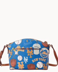 Dooney & Bourke Game Day Ready|Printed Fabric<MLB Suki Crossbody Mets