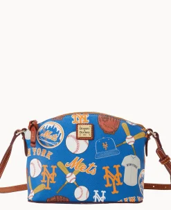 Dooney & Bourke Game Day Ready|Printed Fabric<MLB Suki Crossbody Mets
