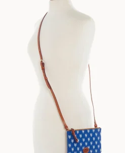 Dooney & Bourke Game Day Ready|Printed Fabric<MLB Top Zip Crossbody Mets
