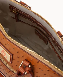 Dooney & Bourke Game Day Ready|Printed Fabric<MLB Domed Zip Satchel Orioles