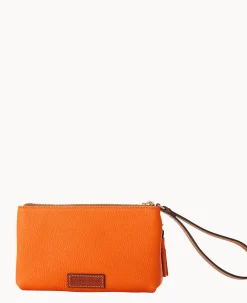 Dooney & Bourke Grab and Go|Wristlets<MLB Double Zip Wristlet Orioles