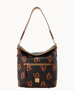 Dooney & Bourke Game Day Ready|Printed Fabric<MLB Large Sac Orioles