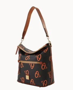 Dooney & Bourke Game Day Ready|Printed Fabric<MLB Large Sac Orioles