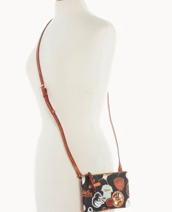 Dooney & Bourke Game Day Ready|Printed Fabric<MLB Top Zip Crossbody Orioles
