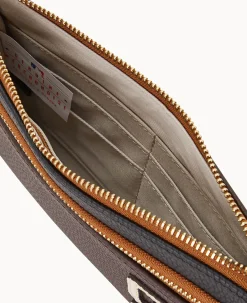Dooney & Bourke Grab and Go|Wristlets<MLB Double Zip Wristlet Padres