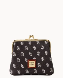 Dooney & Bourke Grab and Go|Clutches<MLB Large Framed Purse Padres