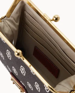 Dooney & Bourke Grab and Go|Clutches<MLB Large Framed Purse Padres