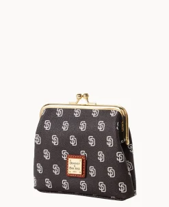 Dooney & Bourke Grab and Go|Clutches<MLB Large Framed Purse Padres