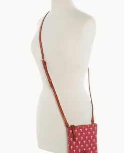 Dooney & Bourke Game Day Ready|Printed Fabric<MLB Small North South Top Zip Crossbody Phillies