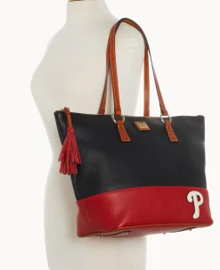 Dooney & Bourke Game Day Ready|Printed Fabric<MLB Tobi Tote Phillies
