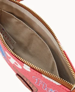 Dooney & Bourke Game Day Ready|Printed Fabric<MLB Top Zip Crossbody Phillies