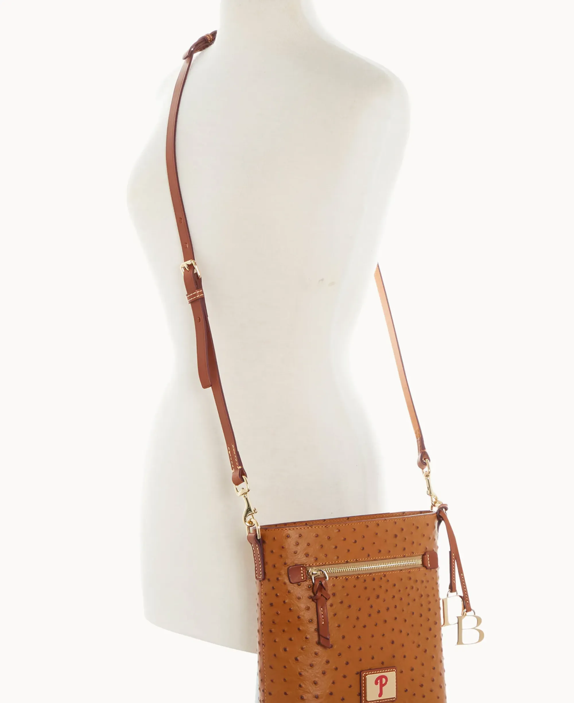 Dooney & Bourke Game Day Ready|Printed Fabric<MLB Zip Crossbody Phillies