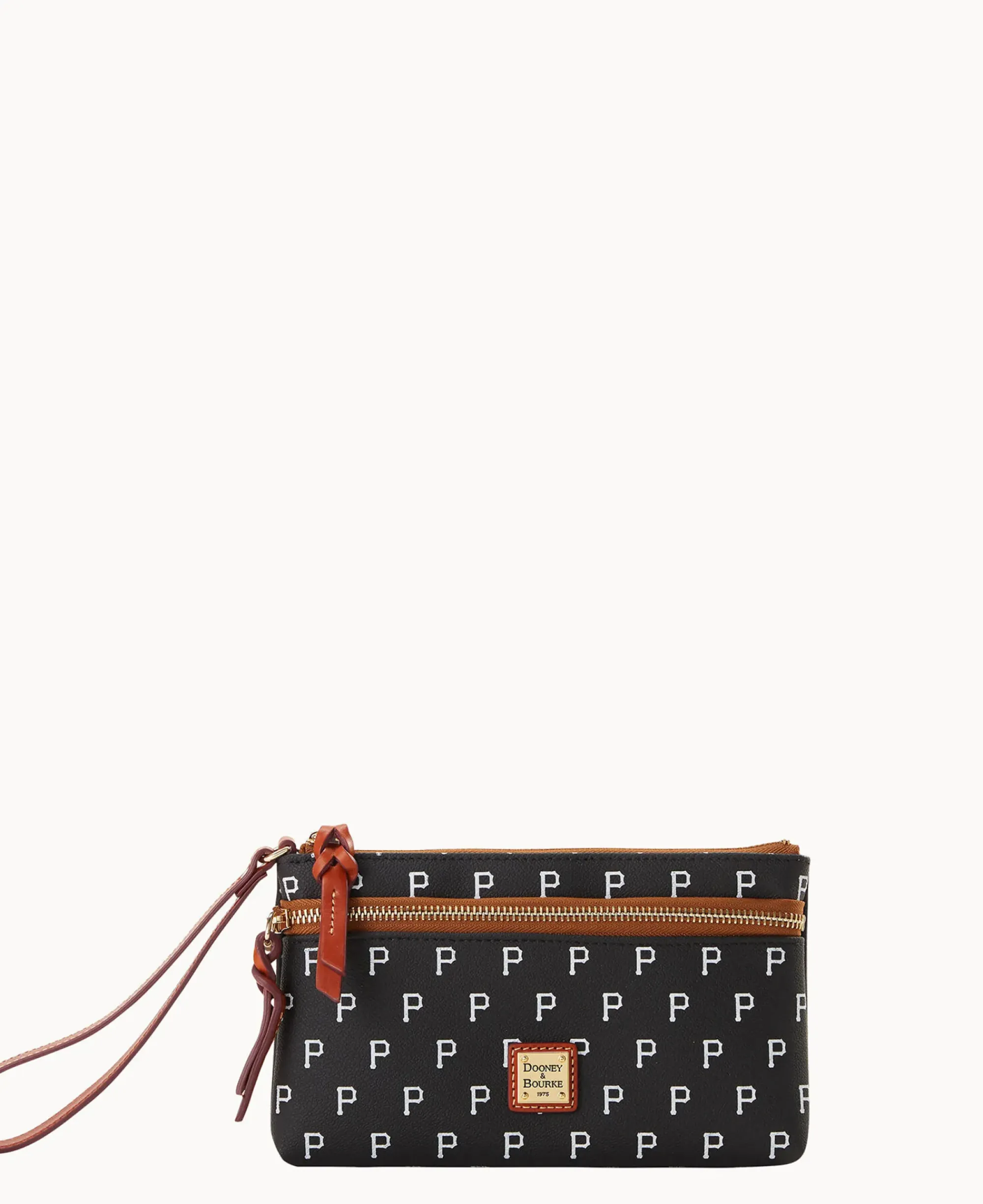 Dooney & Bourke Grab and Go|Wristlets<MLB Double Zip Wristlet Pirates