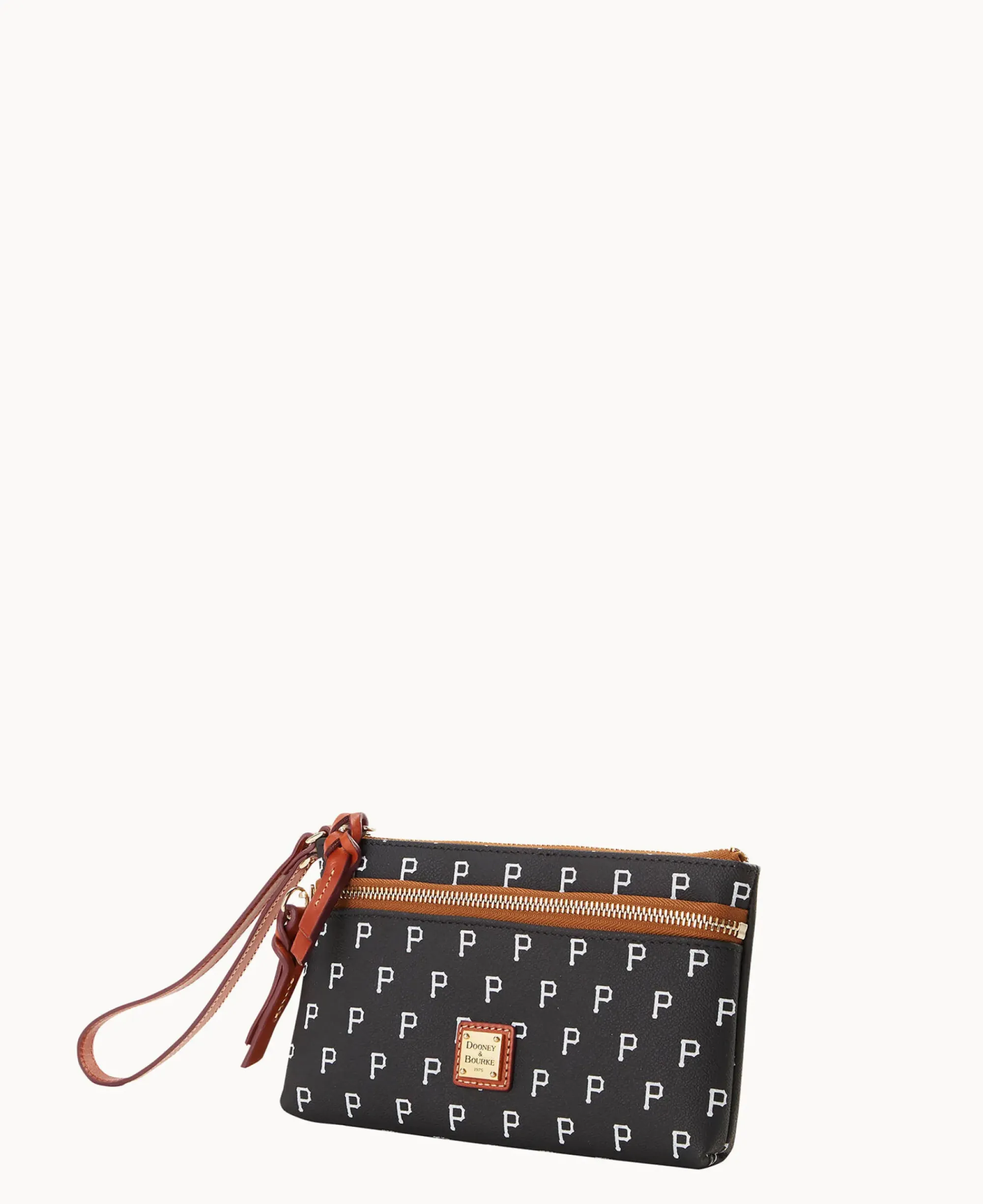 Dooney & Bourke Grab and Go|Wristlets<MLB Double Zip Wristlet Pirates