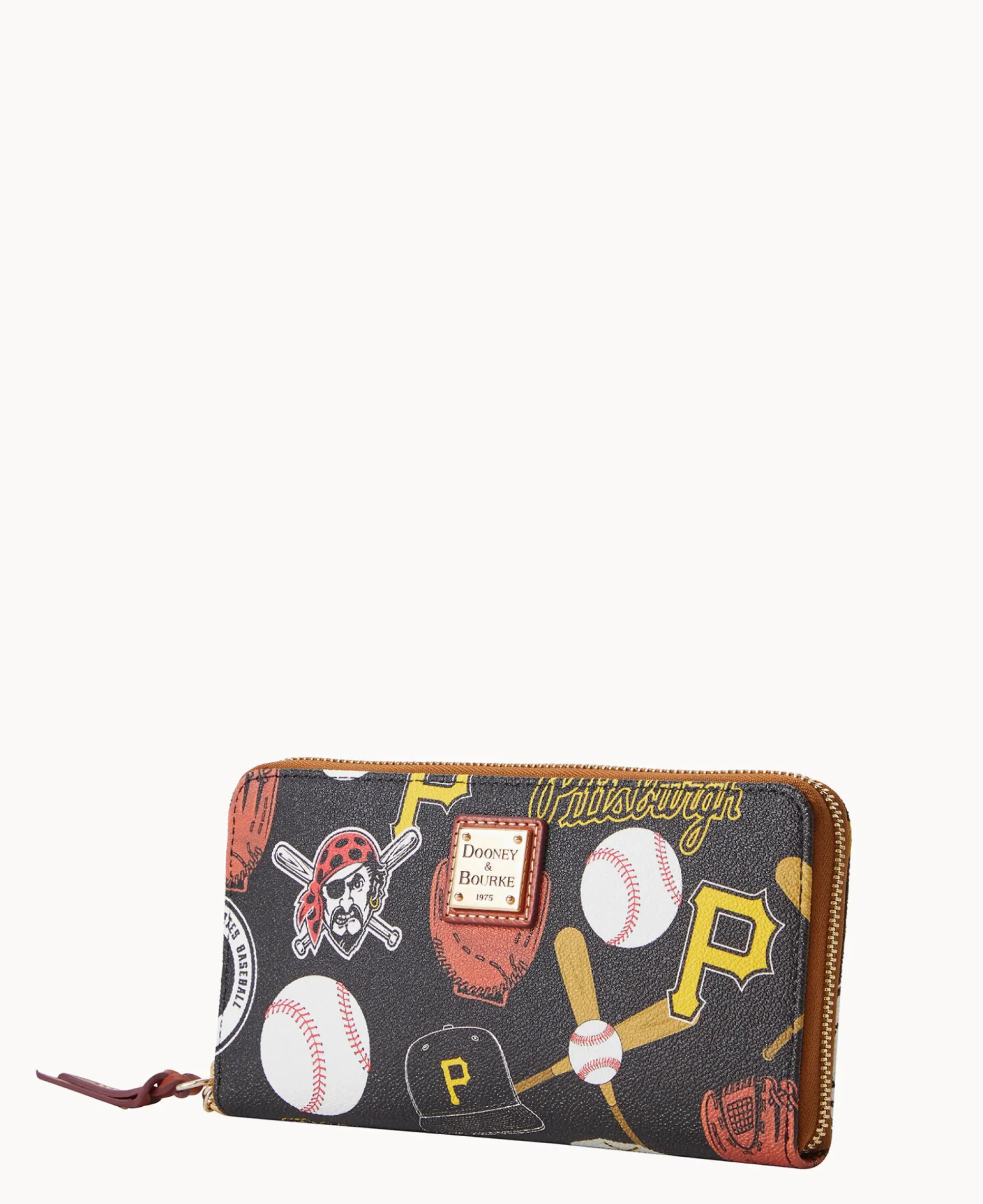 Dooney & Bourke Grab and Go|Wristlets<MLB Large Zip Around Wristlet Pirates