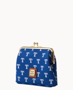 Dooney & Bourke Grab and Go|Clutches<MLB Large Framed Purse Rangers