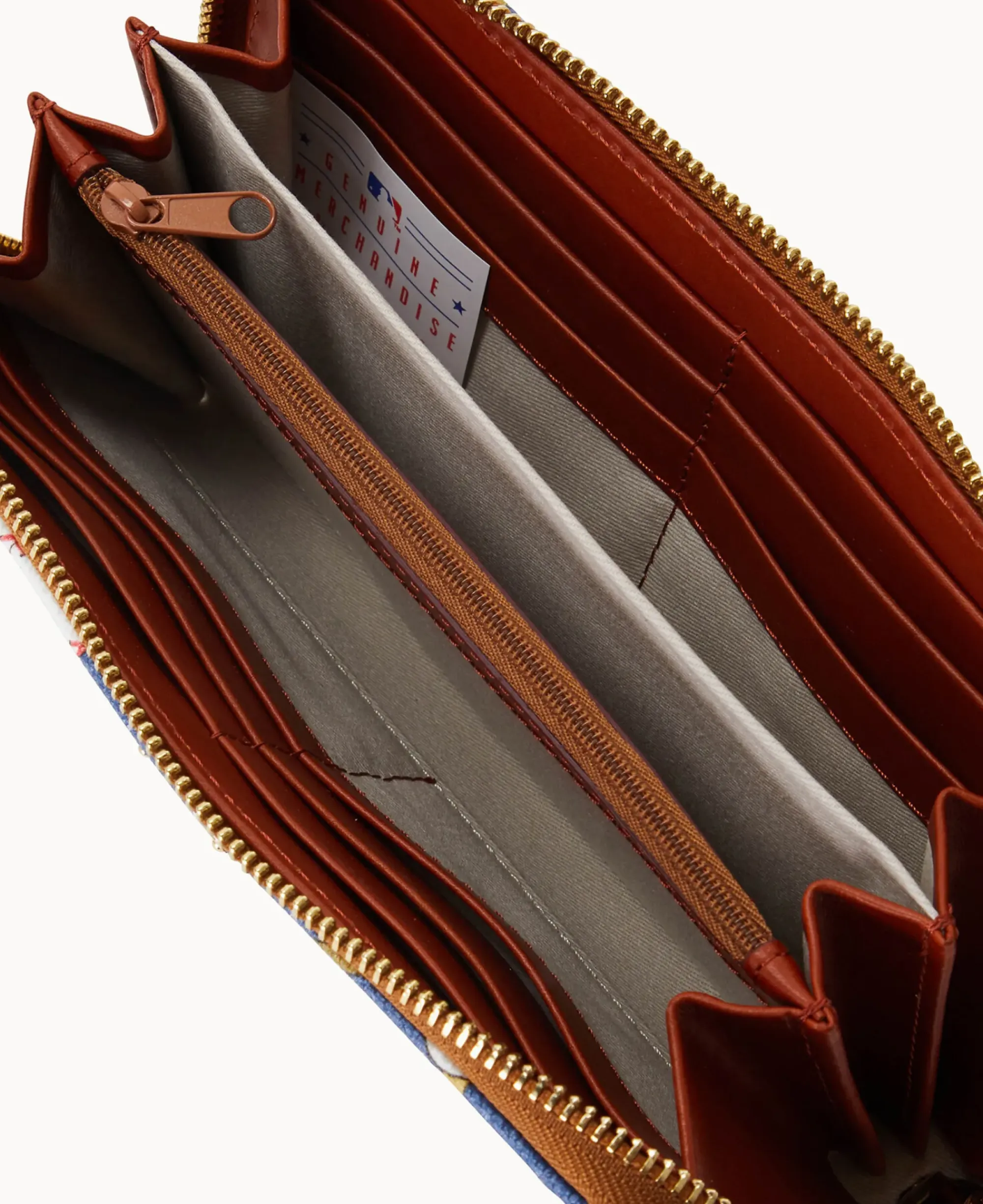 Dooney & Bourke Grab and Go|Wristlets<MLB Large Zip Around Wristlet Rays