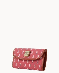 Dooney & Bourke Grab and Go|Clutches<MLB Continental Clutch RED SOX