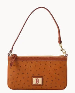 Dooney & Bourke Grab and Go|Wristlets<MLB Large Slim Wristlet Red Sox