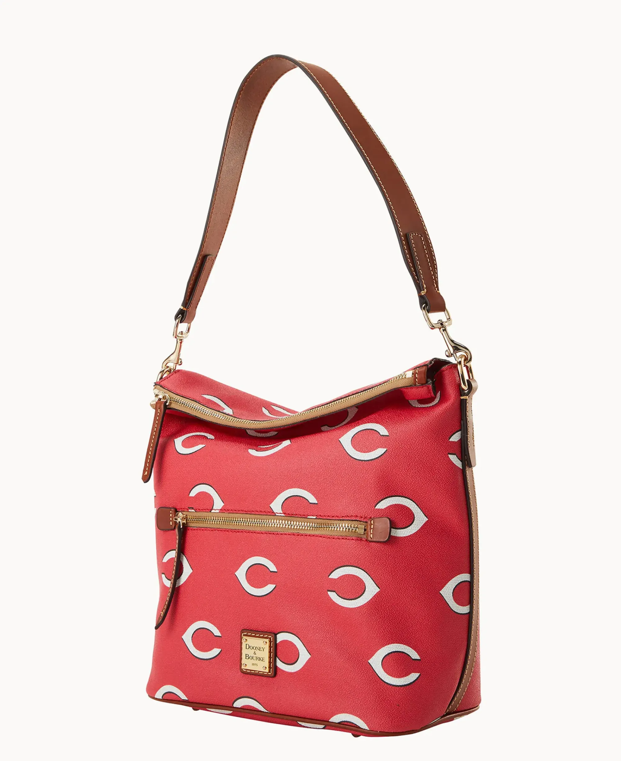 Dooney & Bourke Game Day Ready|Printed Fabric<MLB Large Sac Reds