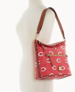 Dooney & Bourke Game Day Ready|Printed Fabric<MLB Large Sac Reds