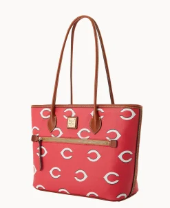 Dooney & Bourke Game Day Ready|Printed Fabric<MLB Tote Reds