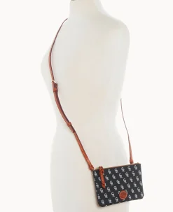Dooney & Bourke Game Day Ready|Printed Fabric<MLB Top Zip Crossbody Rockies