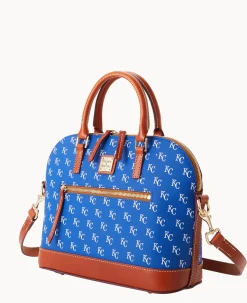 Dooney & Bourke Game Day Ready|Printed Fabric<MLB Domed Zip Satchel ROYALS