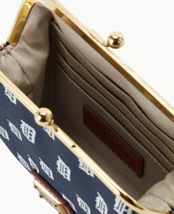 Dooney & Bourke Grab and Go|Clutches<MLB Large Framed Purse Tigers