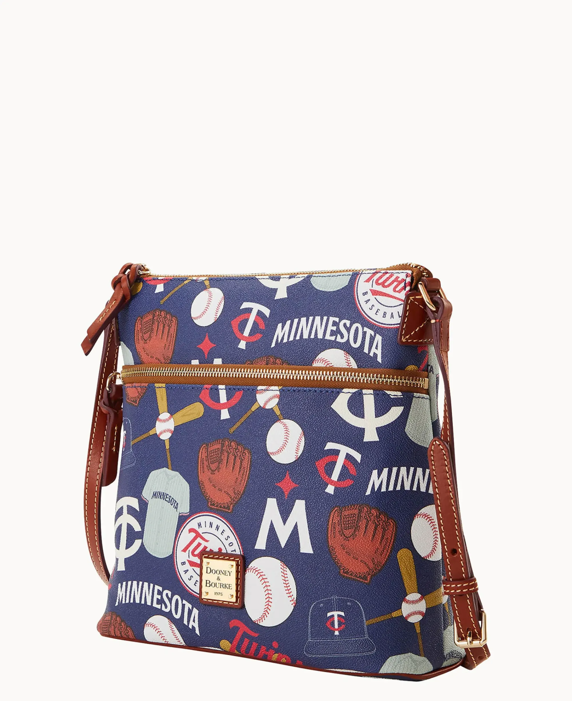 Dooney & Bourke Game Day Ready|Printed Fabric<MLB Crossbody Twins
