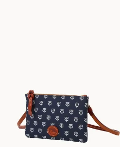 Dooney & Bourke Game Day Ready|Printed Fabric<MLB Top Zip Crossbody Twins
