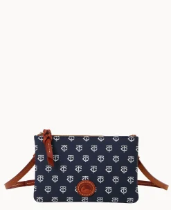 Dooney & Bourke Game Day Ready|Printed Fabric<MLB Top Zip Crossbody Twins