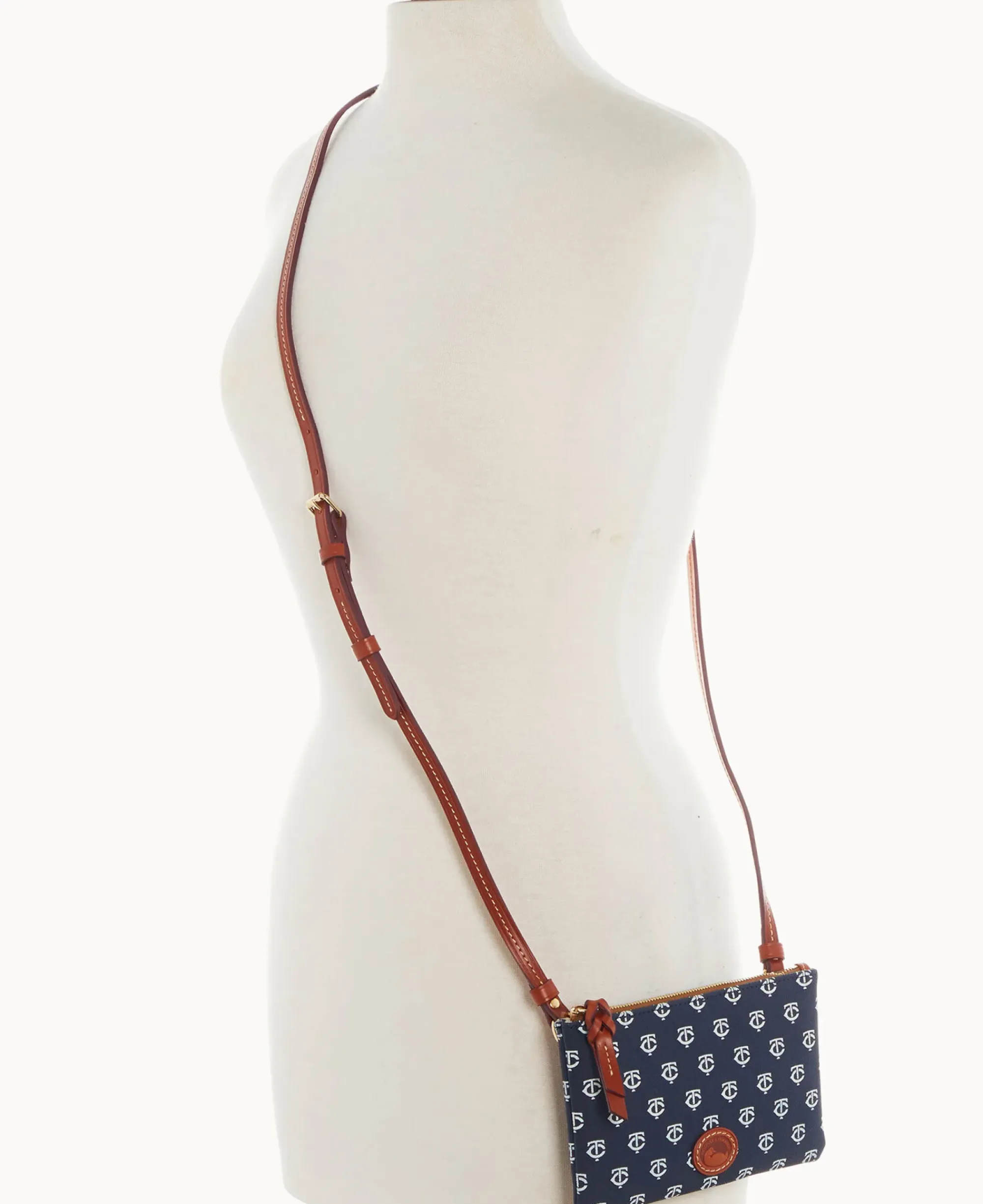 Dooney & Bourke Game Day Ready|Printed Fabric<MLB Top Zip Crossbody Twins