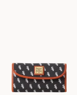 Dooney & Bourke Grab and Go|Clutches<MLB Continental Clutch WHITE SOX