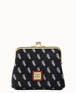 Dooney & Bourke Grab and Go|Clutches<MLB Large Framed Purse White Sox
