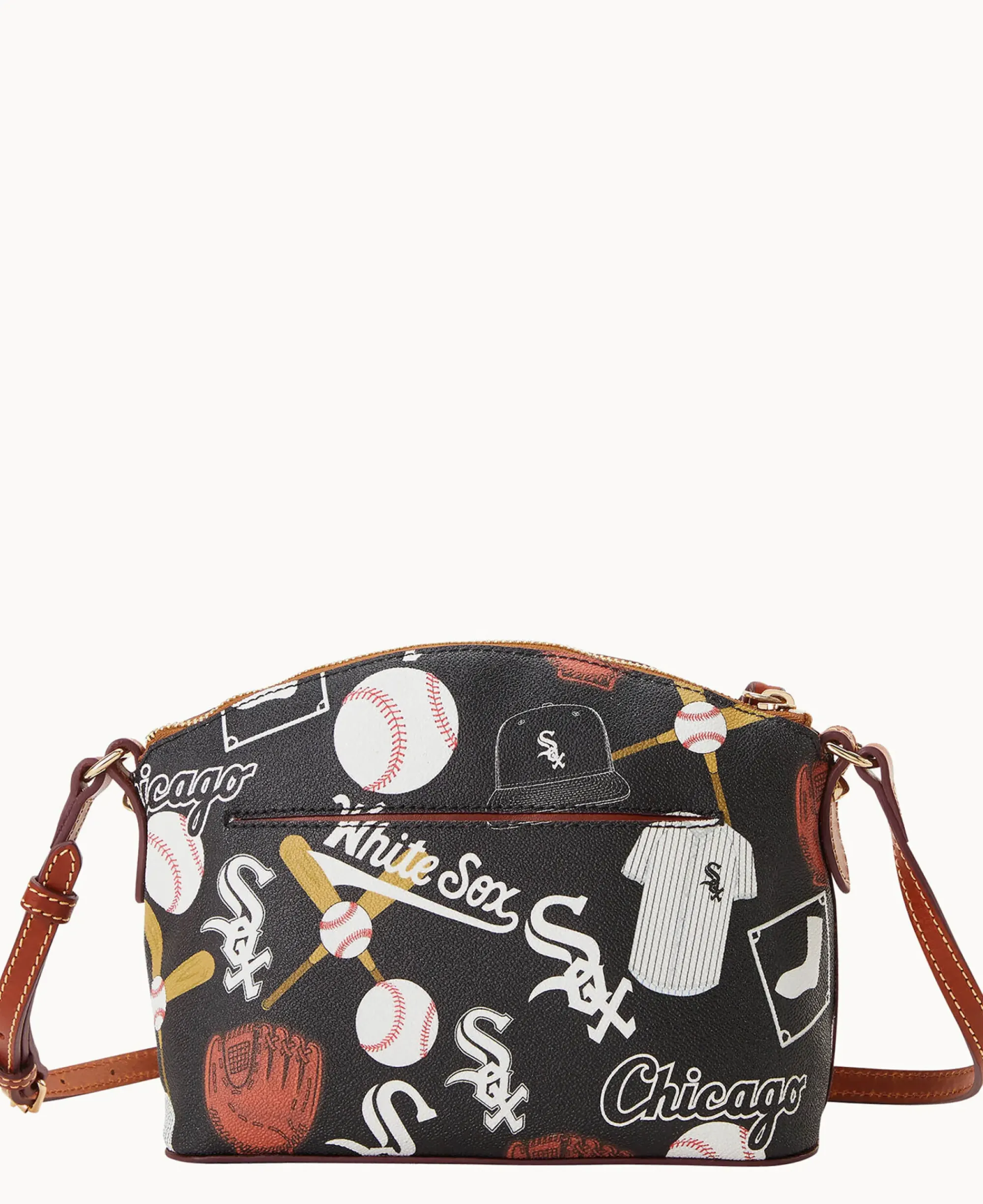 Dooney & Bourke Game Day Ready|Printed Fabric<MLB Suki Crossbody White Sox
