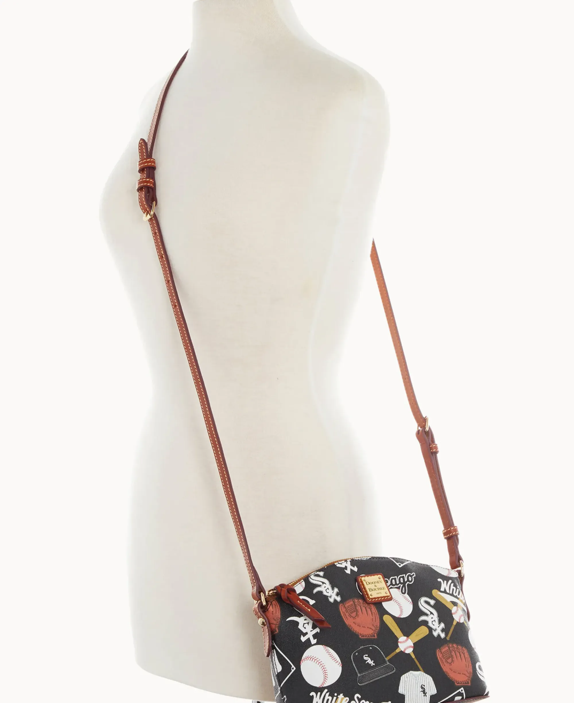 Dooney & Bourke Game Day Ready|Printed Fabric<MLB Suki Crossbody White Sox