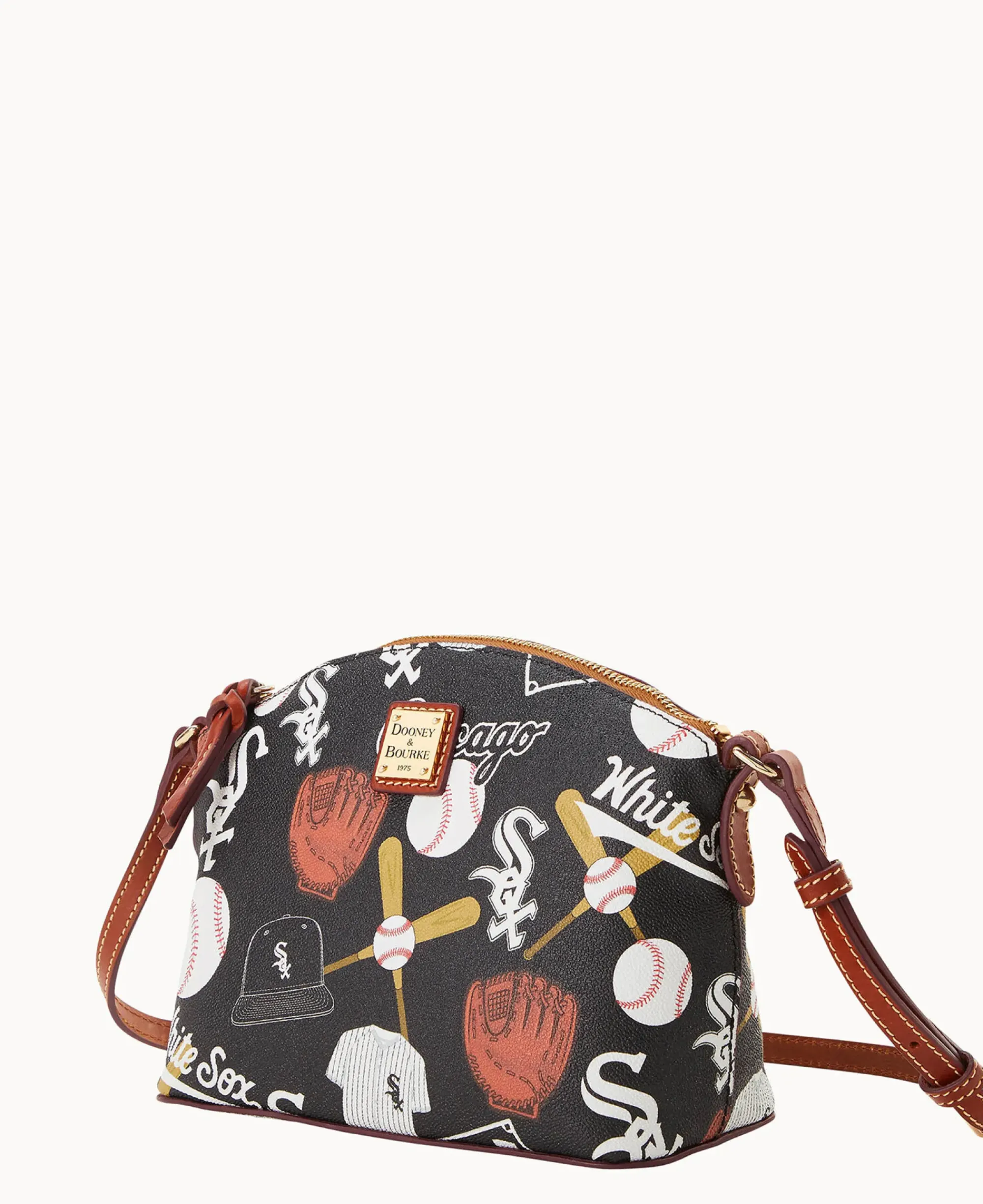 Dooney & Bourke Game Day Ready|Printed Fabric<MLB Suki Crossbody White Sox