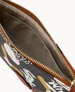 Dooney & Bourke Game Day Ready|Printed Fabric<MLB Top Zip Crossbody White Sox